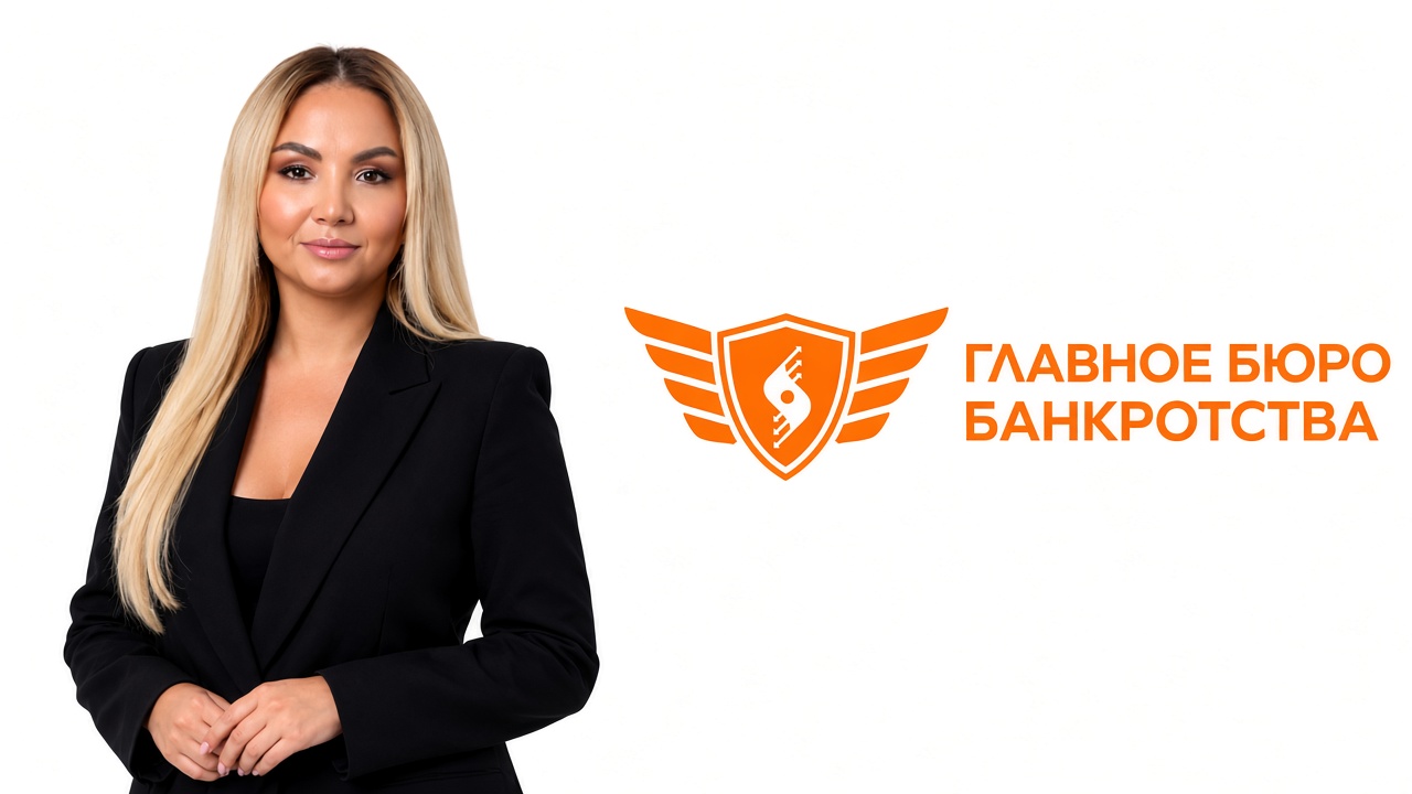 Алина Алиева и знак Главного бюро банкротства
